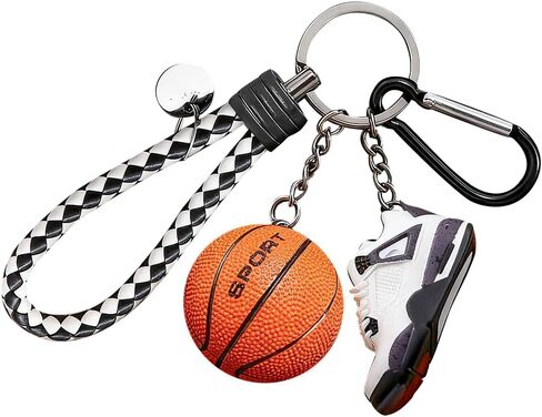 Newly Car Key Chain Accessories Fashionable Keychains for Men & Women, Stylish Gift Car Keychain for Basketball Sport Fans in Kuwait