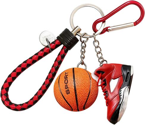 Newly Car Key Chain Accessories Fashionable Keychains for Men & Women, Stylish Gift Car Keychain for Basketball Sport Fans in Kuwait