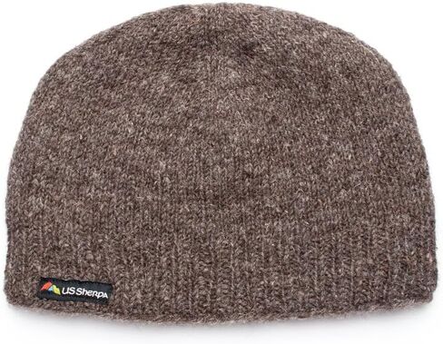 Khumjung Hat - Hand Knit 100% Wool Beanie Sherpa Fleece Lined in Saudi Arabia