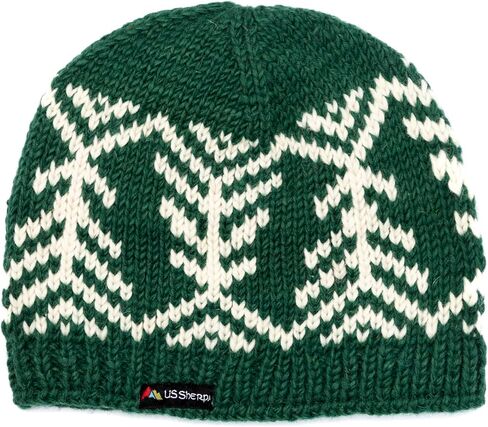 Khumjung Hat - Hand Knit 100% Wool Beanie Sherpa Fleece Lined in Saudi Arabia