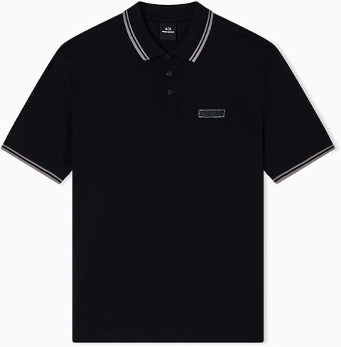 Armani Exchange Mens Cozy Lab Cotton Polo in Saudi Arabia