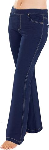 PajamaJeans Womens Bootcut Stretch Denim Vintage Blue Jeans for Women in Saudi Arabia