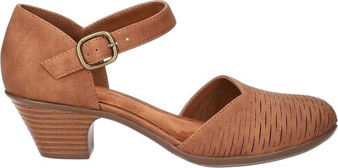 Easy Street Women's Justina Heeled Sandal, Tan, 6.5 Wide in Saudi Arabia