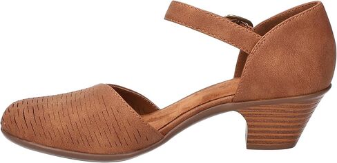 Easy Street Women's Justina Heeled Sandal, Tan, 6.5 Wide in Saudi Arabia
