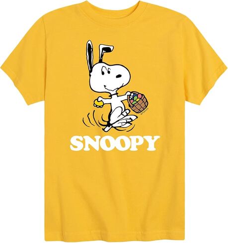 HYBRID APPAREL - Peanuts - Snoopy Easter Basket - Toddler and Youth Short Sleeve Graphic T-Shirt in Saudi Arabia