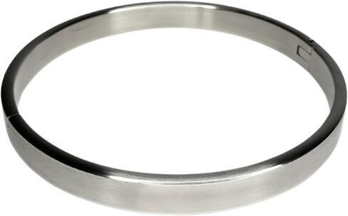 1/2" Flat Satin Stainless Steel Locking Eternity Collar in Saudi Arabia