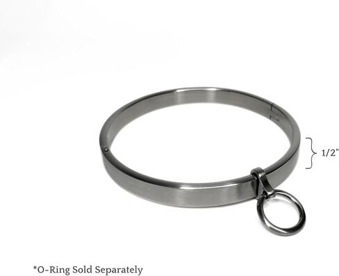 1/2" Flat Satin Stainless Steel Locking Eternity Collar in Saudi Arabia