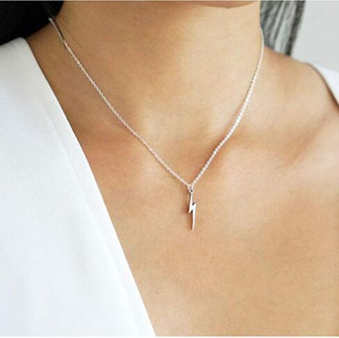Artmiss Lightning Bolt Pendant Necklace Women Simple Charm Bar Choker Chain Jewelry for Women in Saudi Arabia