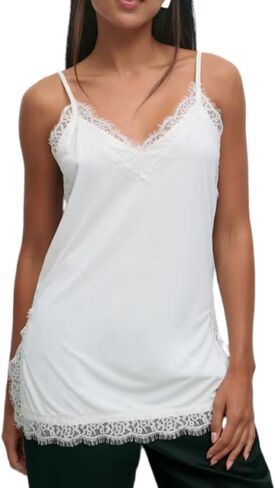 Lace Cami Tops for Women Spaghetti Strap Satin Silk V Neck Tank Top Y2K Coquette Going Out Shirt Tops in Saudi Arabia