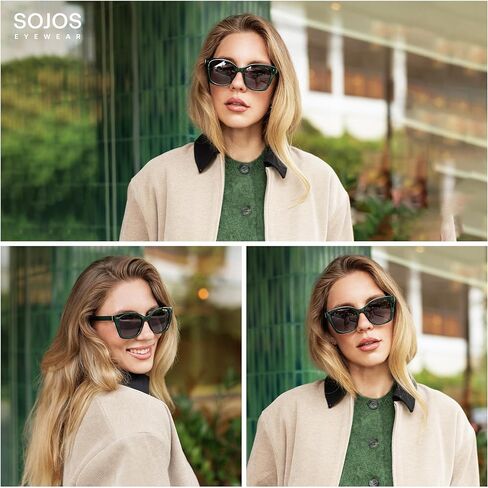 SOJOS Vintage Oversized Cateye Sunglasses Womens UV400 Large Designer Shades Lentes De Sol Para Mujer SJ2634 in Saudi Arabia