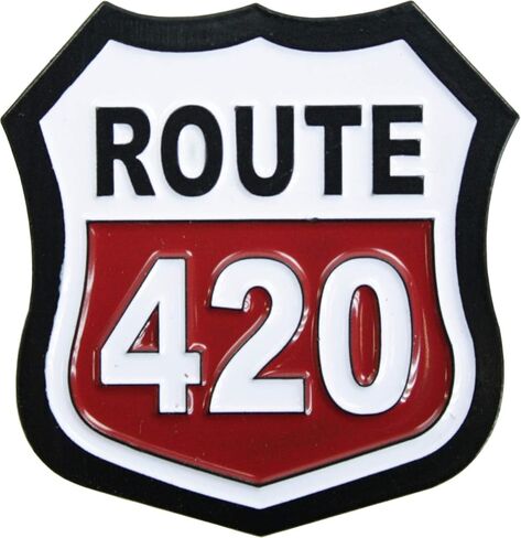 لافتة الطريق رقم 420 - دبوس من المينا in Saudi Arabia