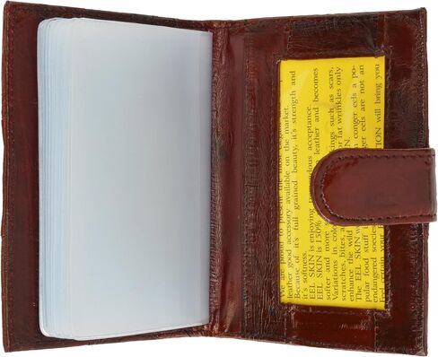 MARSHAL 100% Genuine Eel Skin Credit Card Case with Id Window in Saudi Arabia