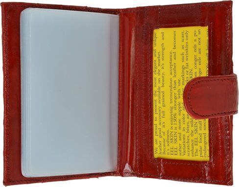 MARSHAL 100% Genuine Eel Skin Credit Card Case with Id Window in Saudi Arabia