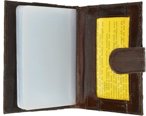 MARSHAL 100% Genuine Eel Skin Credit Card Case with Id Window in Saudi Arabia
