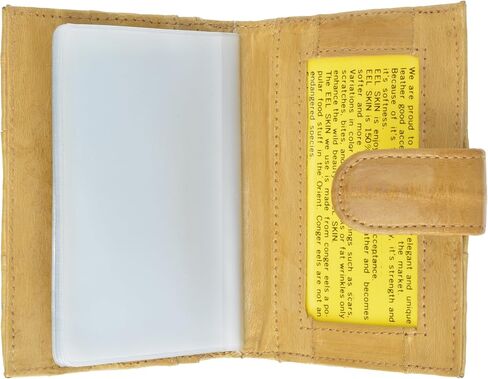 MARSHAL 100% Genuine Eel Skin Credit Card Case with Id Window in Saudi Arabia