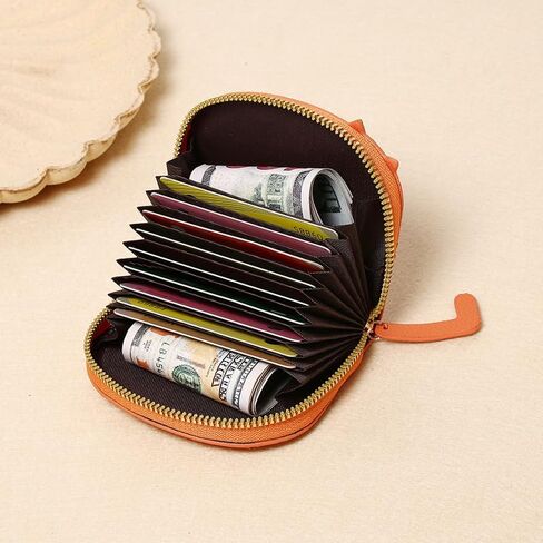 Card Holder Wallet for Women - Slim Minimalist Front Pocket Metal Credit Card Case Purse Organizer (HC-CB-ORB-03) in Saudi Arabia