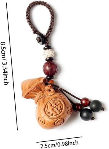Car Keychain Keychain Car Bag Ornaments Wooden Wallet Key Pendant Good Luck in Saudi Arabia