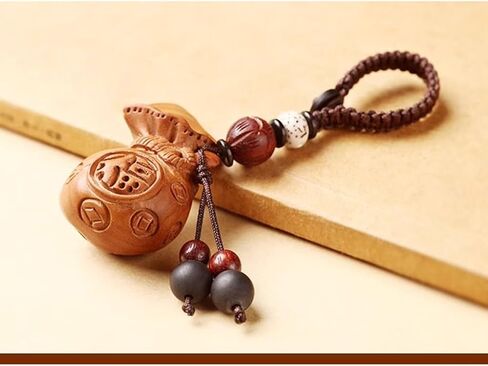 Car Keychain Keychain Car Bag Ornaments Wooden Wallet Key Pendant Good Luck in Saudi Arabia