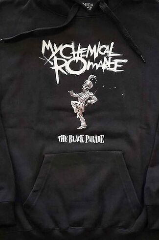 My Chemical Romance Men's The Black Parade Cover Hooded Sweatshirt Black in Saudi Arabia