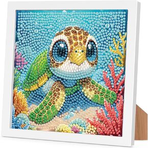 Cat Diamond Art Kits for Kids with Frame-Cat Diamond Art for Kids Ages 4-8-12 with Frame,Animals Diamond Painting Kits for Kids for Gift Home Wall Decoration(7x7inch) in Kuwait