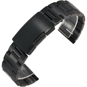 Stainless Steel Strap 18mm-30mm Folding Buckle Watch Band Unisex Compatible With Traditional Or Smart Watches in Saudi Arabia