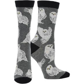 WHD Owl Crew Socks for Women & Men | Bird Watcher Gift, Fun Animal Socks in Kuwait