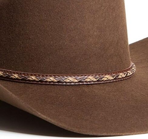 Justin Men's Plains 2X Wool Cowboy Hat Brown 7 5/8 in Saudi Arabia