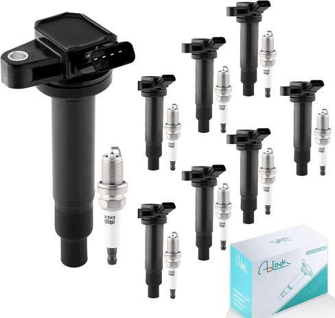 UF247 4PCS Ignition Coil Pack with Spark Plug (1.8L L4 Only) For Toyota Celica 2000-2005,Corolla 1999-2008,Matrix 2003-2008,MR2 Spyder 2000-2005,Chevy Prizm 1999-2002,Pontiac Vibe 2003-2008 in Saudi Arabia