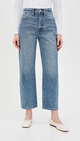 DAZE Women's Westward High Rise Barrel Leg Jeans in Saudi Arabia