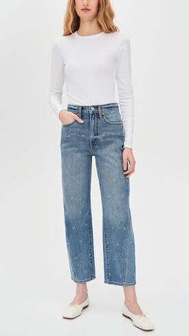DAZE Women's Westward High Rise Barrel Leg Jeans in Saudi Arabia