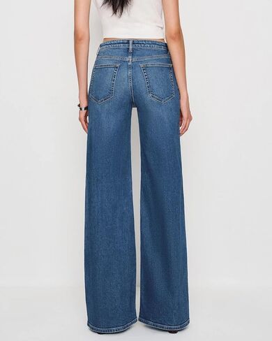Women's Wide Leg High Waisted Jeans Stretchy Denim Pants Loose Fit Baggy Straight Leg for 2026 Trendy Outfits in Saudi Arabia