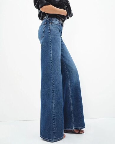 Women's Wide Leg High Waisted Jeans Stretchy Denim Pants Loose Fit Baggy Straight Leg for 2026 Trendy Outfits in Saudi Arabia