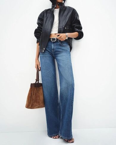 Women's Wide Leg High Waisted Jeans Stretchy Denim Pants Loose Fit Baggy Straight Leg for 2026 Trendy Outfits in Saudi Arabia