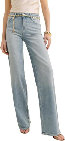 Women's Wide Leg High Waisted Jeans Stretchy Denim Pants Loose Fit Baggy Straight Leg for 2026 Trendy Outfits in Saudi Arabia