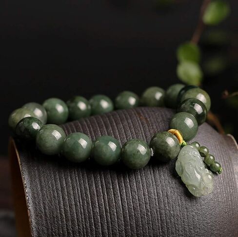 Lucky Bracelet, Feng Shui Bracelet,Jade Bracelet Feng Shui Pi Xiu Wealth Bracelet 7A Fei Cui Jade Bangle Green Chakra Crystal Bracelet Pi Yao Lucky Charm Talisman Amulet for Love Money Luck Warding-of in Saudi Arabia