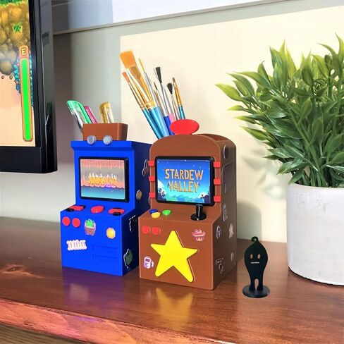 تمثال Krobus - ديكور مكتب مستوحى من Stardew Valley للاعبين وهواة الجمع - تمثال شخصية ظل مطبوعة ثلاثية الأبعاد لطيف - هدية ديكور غرفة الألعاب العبقري غريب الأطوار للمكتب وغرفة النوم وعرض الرف in Kuwait