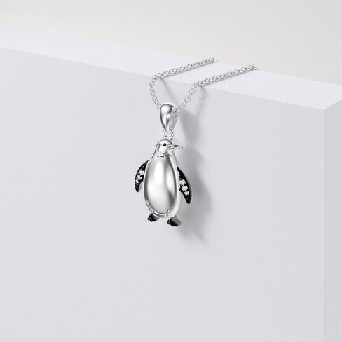 Diamond Penguin Necklace for Women Cute Animal Necklace With Lab Grown Diamond Gift for Birthday in Saudi Arabia