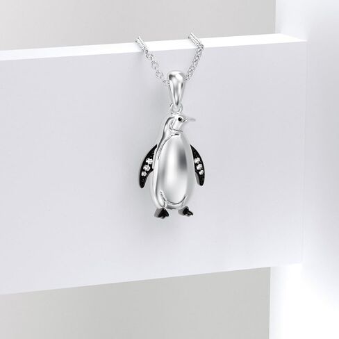 Diamond Penguin Necklace for Women Cute Animal Necklace With Lab Grown Diamond Gift for Birthday in Saudi Arabia
