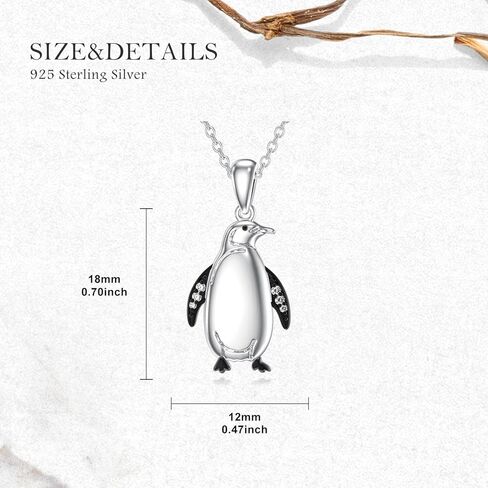 Diamond Penguin Necklace for Women Cute Animal Necklace With Lab Grown Diamond Gift for Birthday in Saudi Arabia