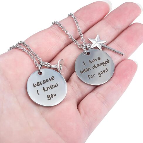 قلادة BFF لأزياء الساحرة التنكرية - 2 قلادة مطابقة للصداقة إكسسوارات مجوهرات الهالوين - أشياء هدية للحفلات لأفضل صديق (أ) in Kuwait