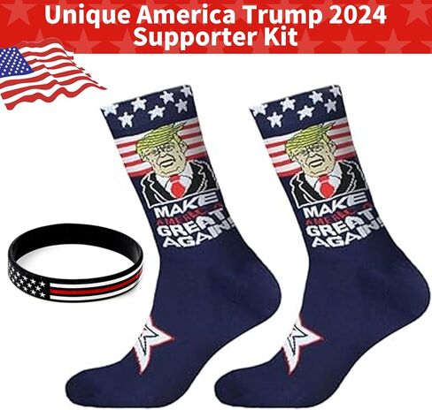x xotic tech 2 Pairs Donald Trump Socks Make USA Great Again 2024 USA Republican Election Lets Go Brandon Funny Socks Gag Gifts For Men Women in Saudi Arabia