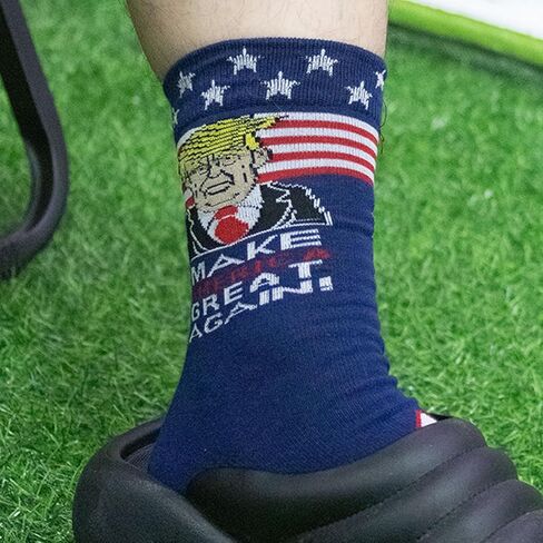 x xotic tech 2 Pairs Donald Trump Socks Make USA Great Again 2024 USA Republican Election Lets Go Brandon Funny Socks Gag Gifts For Men Women in Saudi Arabia