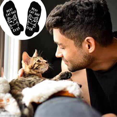 Birthday Gifts for Cat Dog Dad Cat Dog Mom,Funny Socks for Men Women Christmas Ideas,Crazy Gifts for Animal Lovers in Saudi Arabia