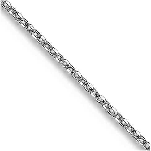 JewelryWeb 10k Yellow Gold Solid Sparkle Cut Cable Chain Necklace Chain-Necklace for Women and Men in Choice of Lengths in Saudi Arabia