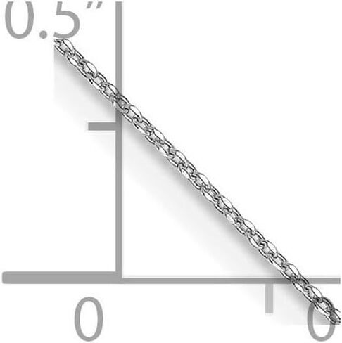 JewelryWeb 10k Yellow Gold Solid Sparkle Cut Cable Chain Necklace Chain-Necklace for Women and Men in Choice of Lengths in Saudi Arabia