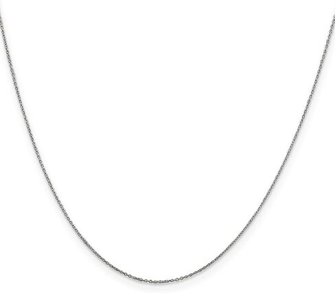 JewelryWeb 10k Yellow Gold Solid Sparkle Cut Cable Chain Necklace Chain-Necklace for Women and Men in Choice of Lengths in Saudi Arabia