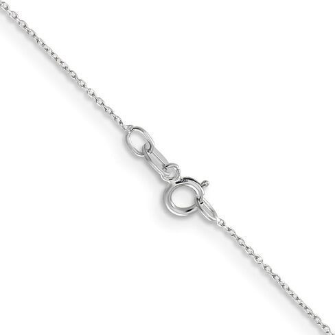 JewelryWeb 10k Yellow Gold Solid Sparkle Cut Cable Chain Necklace Chain-Necklace for Women and Men in Choice of Lengths in Saudi Arabia