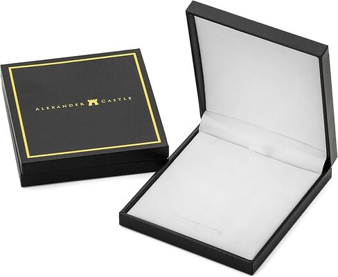 Alexander Castle 925 Sterling Silver Charles Rennie Mackintosh Necklace for Women with 18" Silver Chain & Jewelry Gift Box - 20mm x 10mm in Saudi Arabia