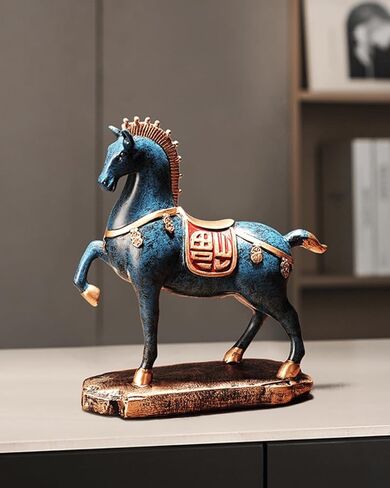 ELEGANTZ Horse Statue Decor – Modern Resin Horse Figurine Sculpture for Shelf, Table, or Desk – Elegant Home Décor Accent for Living Room, Office, Entryway – Great Gift for Home Lovers in Saudi Arabia