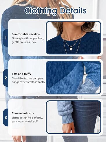 Women Colorblock Chevron Pattern Knit Pullover, Long Sleeve Drop Shoulder Sweater for Travel Leisure Layering in Saudi Arabia